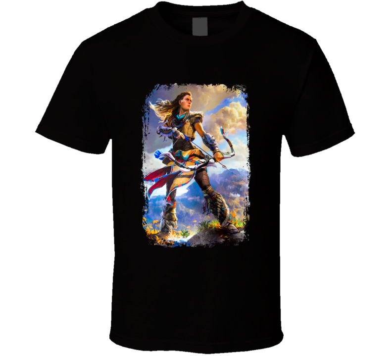Aloy Horizon Zero Dawn Action Role Playing Video Game Fan T Shirt Aloy Horizon Zero Dawn Action Role Playing Video Game Fan T Shirt