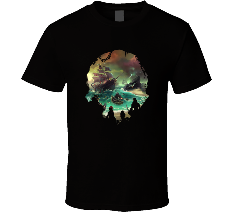 Sea Of Thieves Cool Skull Video Game Fan T Shirt Sea Of Thieves Cool Skull Video Game Fan T Shirt