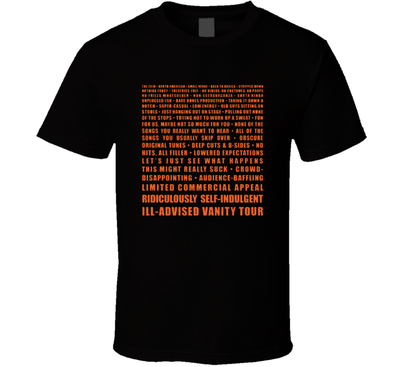 Weird Al Yankovich 2018 Tour T Shirt Weird Al Yankovich 2018 Tour T Shirt