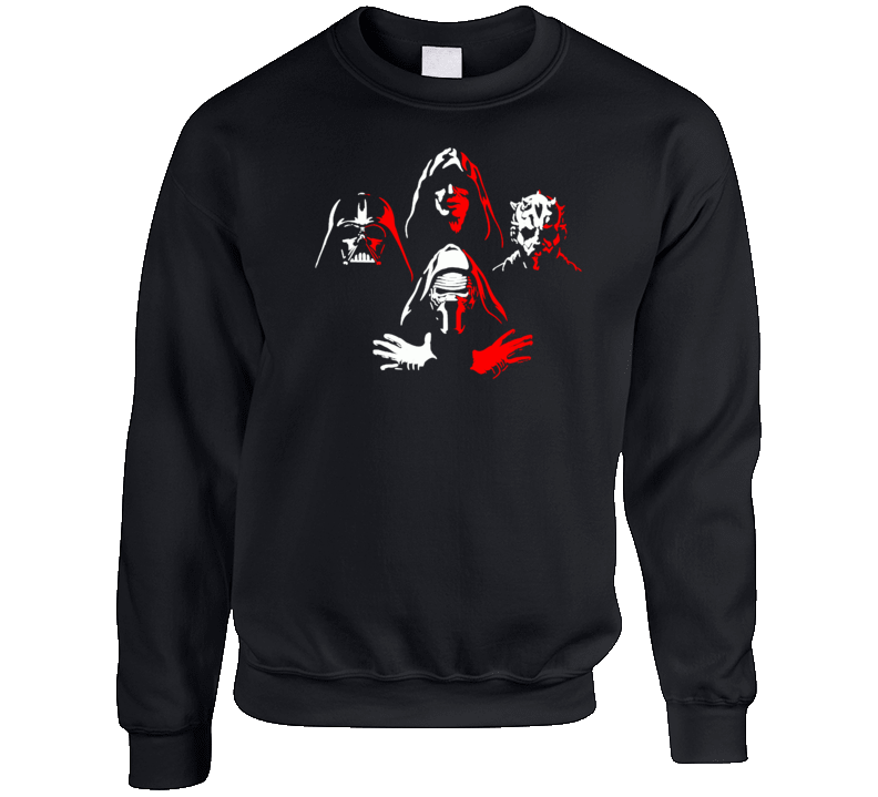 Bohemian Revenge Star Wars Dark Side Darth Vader Maul Sci Fi Movie Fan Crewneck Sweatshirt Bohemian Revenge Star Wars Dark Side Darth Vader Maul Sci Fi Movie Fan Crewneck Sweatshirt