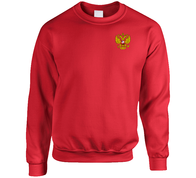 Russian Coat Of Arms Cool Russia Soccer Team Crest Fifa 2018 Football Sports Team Fan Crewneck Sweatshirt Russian Coat Of Arms Cool Russia Soccer Team Crest Fifa 2018 Football Sports Team Fan Crewneck Sweatshirt