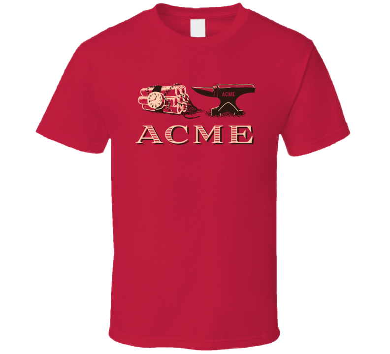 Acme Company Loonie Tunes Cartoon Fan T Shirt Acme Company Loonie Tunes Cartoon Fan T Shirt