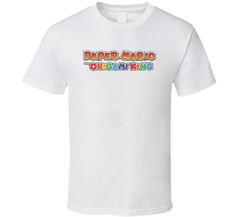 Paper Mario The Origami King Video Game T Shirt Paper Mario The Origami King Video Game T Shirt