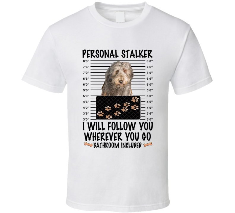 Bergamasco Sheepdog Personal Stalker I Will Follow You Funny Mugshot Dog Lover T Shirt Bergamasco Sheepdog Personal Stalker I Will Follow You Funny Mugshot Dog Lover T Shirt
