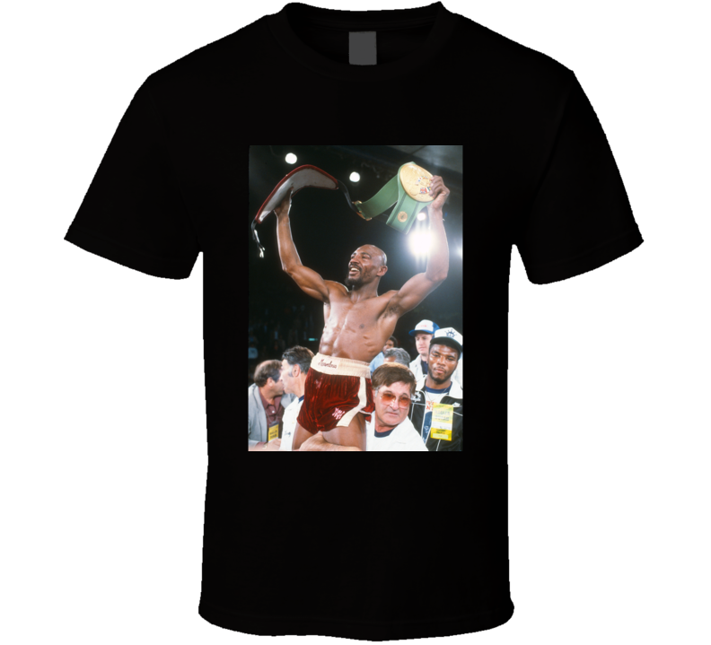Marvelous Marvin Hagler Holding Belts Retro Boxing Fan T Shirt Marvelous Marvin Hagler Holding Belts Retro Boxing Fan T Shirt