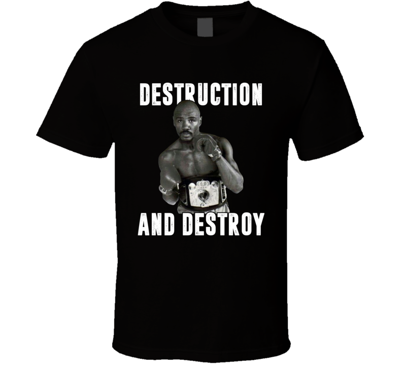 Destruction And Destroy Marvin Hagler Retro Boxer Fan T Shirt Destruction And Destroy Marvin Hagler Retro Boxer Fan T Shirt