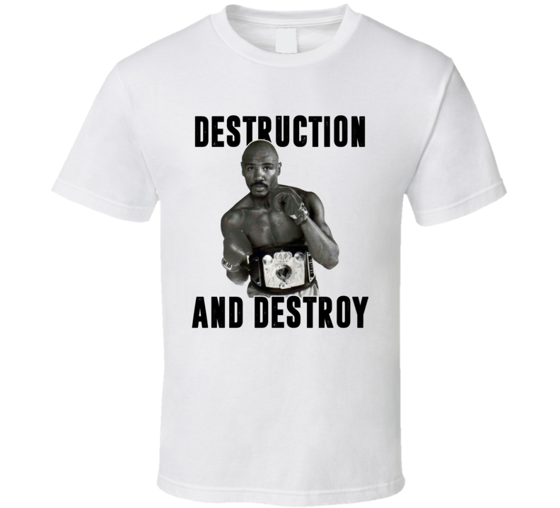 Destruction And Destroy Marvin Hagler Retro Boxer Fan Cool T Shirt Destruction And Destroy Marvin Hagler Retro Boxer Fan Cool T Shirt