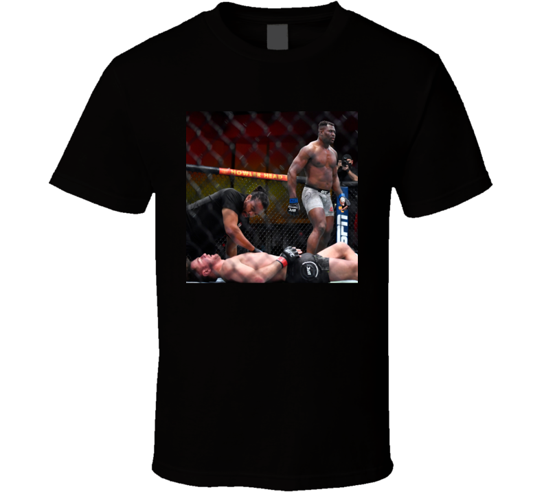 Francis Ngannou Knocks Out Stipe Miocic Mma Fighter Fan T Shirt Francis Ngannou Knocks Out Stipe Miocic Mma Fighter Fan T Shirt