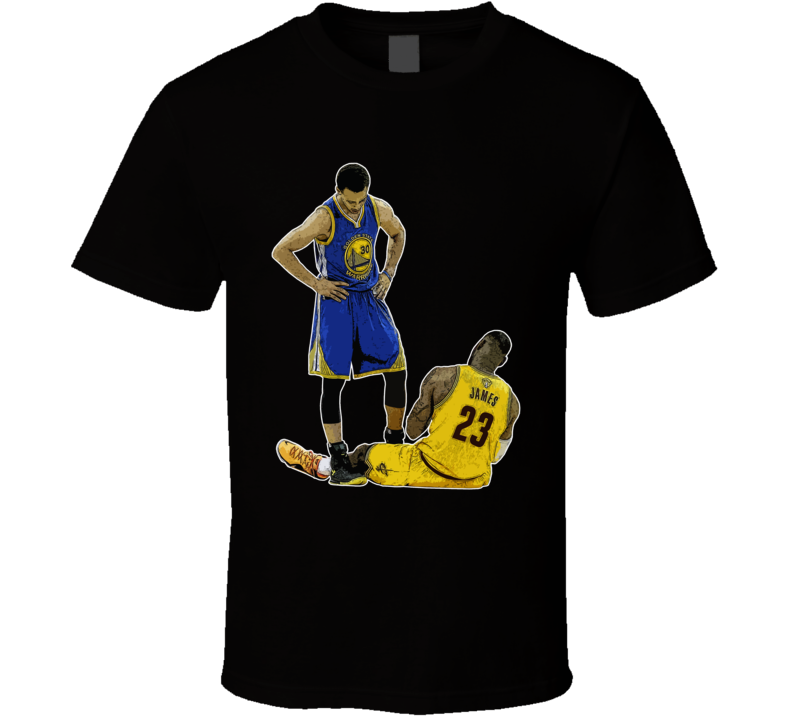 Steph Curry Standing Over Lebron James Golden State Basketball Fan Cool T Shirt Steph Curry Standing Over Lebron James Golden State Basketball Fan Cool T Shirt