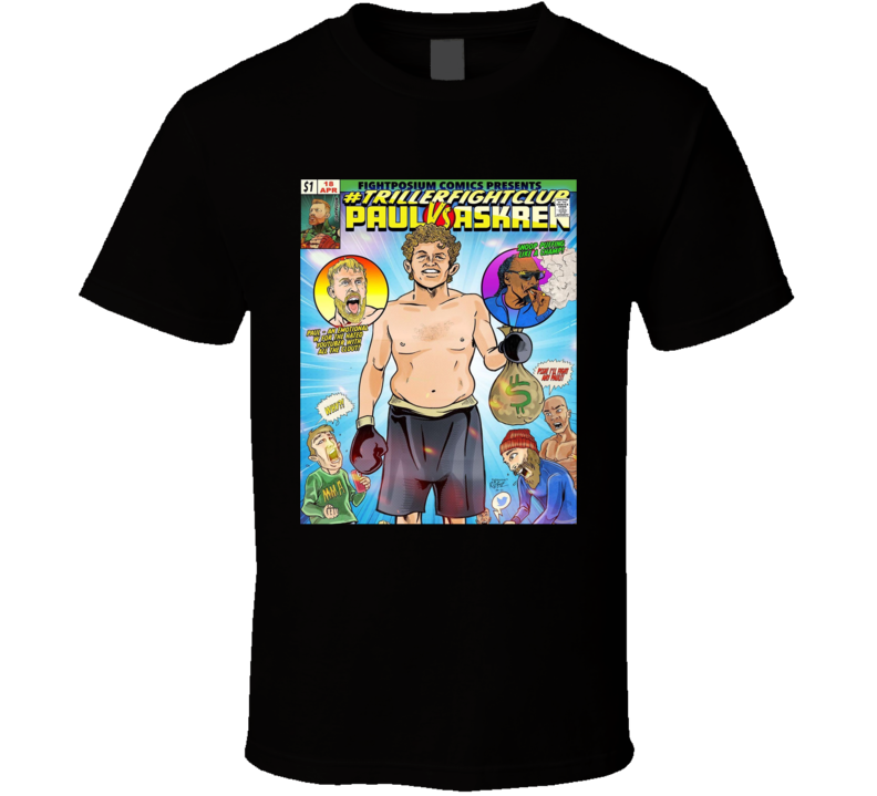 Jake Paul Vs Ben Askren Comic Style Boxing T Shirt Jake Paul Vs Ben Askren Comic Style Boxing T Shirt