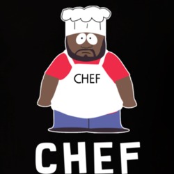 Chef South Park Funny Cartoon Fan White Font T Shirt 33821466