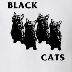 Black Cats Black Flag Parody Jr T Shirt 36031666