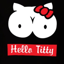 Hello Titty Funny Hello Kitty Cartoon Parody Adult Humor T Shirt 36112191