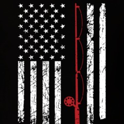 Fishing Rod American Flag Cool Fisherman T Shirt 36270247