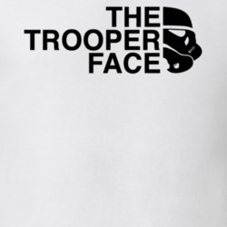 The Trooper Face Funny Star Wars Saga Stormtrooper Parody Fan Cool T Shirt 37455054