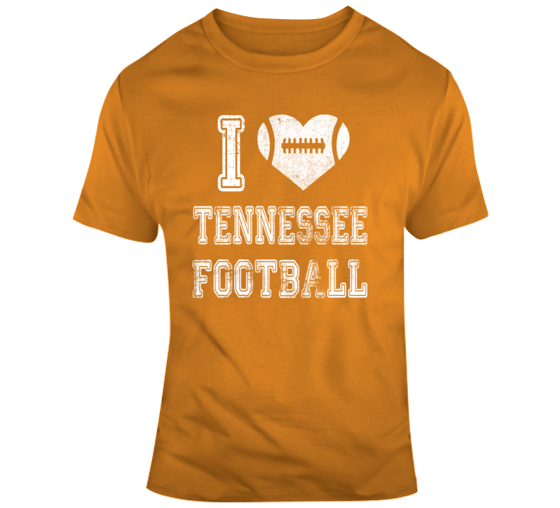 I Heart Tennessee Football T Shirt I Heart Tennessee Football T Shirt