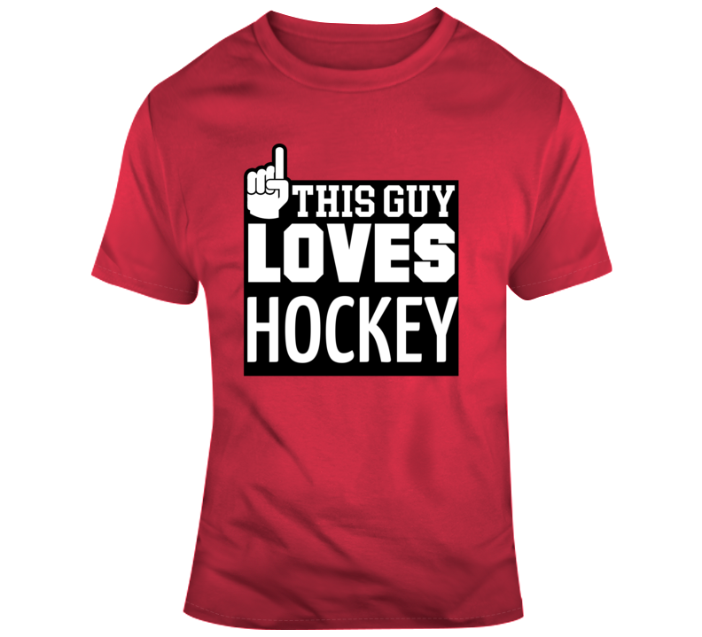 This Guy Loves Hockey T Shirt