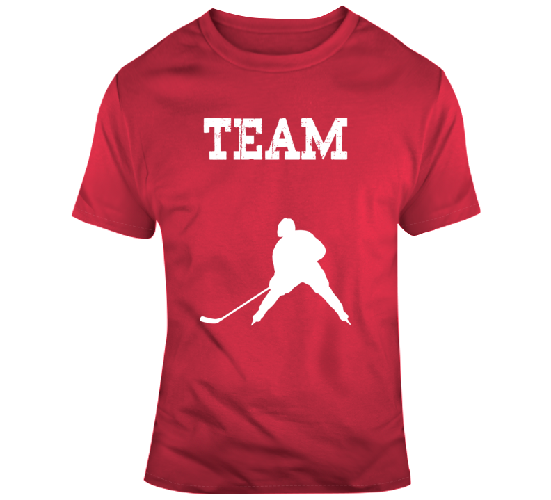 Customizable Team-hockey Template T Shirt Customizable Team-hockey Template T Shirt
