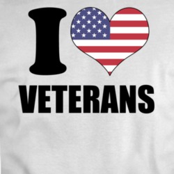 I Love Veterans T Shirt 36270038