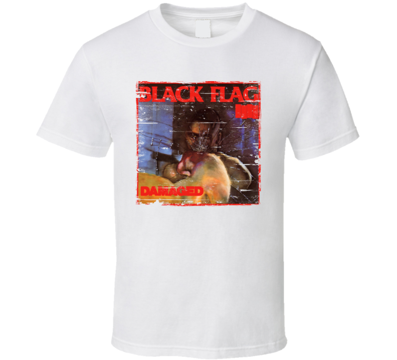 Black Flag Damaged Worn Image Tee Black Flag Damaged Worn Image Tee