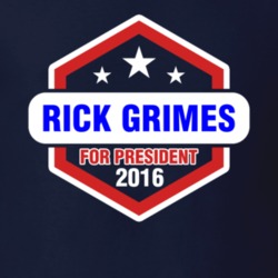 Rick Grimes For President 2016 The Walking Dead TV Show T Shirt 1259981