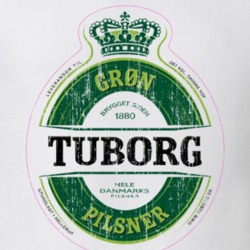 Tuborg Pilsener Beer Worn Image T Shirt 1358441