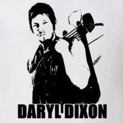 The Walking Dead Daryl Dixon Black and White T Shirt 1359218