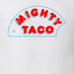 Mighty Taco Fast Food Restaurant Distressed Look T Shirt 1447806
