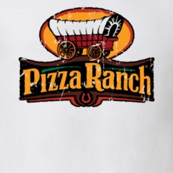 Pizza Ranch Fast Food Restaurant Distressed Look T Shirt 1447904