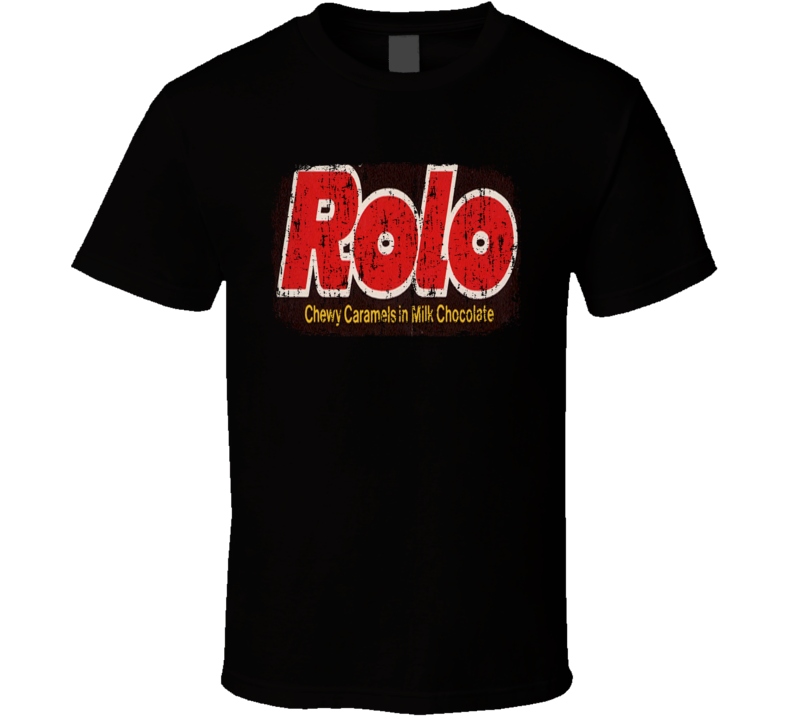Hershey's Rolos Chocolate Candy Lover Cool Worn Look T Shirt Hershey's Rolos Chocolate Candy Lover Cool Worn Look T Shirt