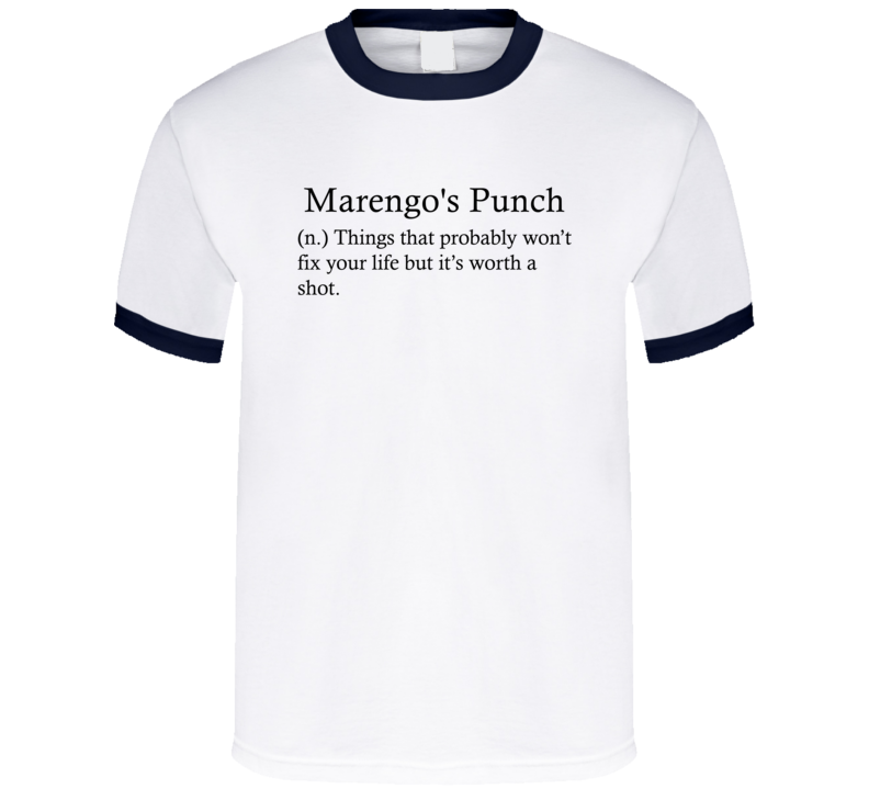 Marengo's Punch Things That Probably Won't Fix Your Life Funny Alcohol Drinking Gift T Shirt