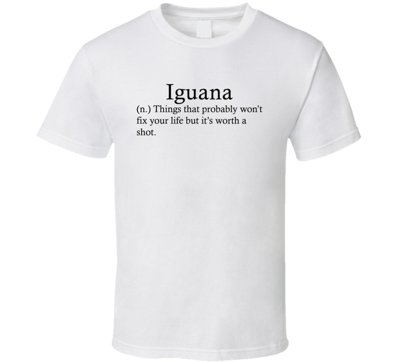 Iguana Things That Probably Won't Fix Your Life Funny Alcohol Drinking Gift T Shirt