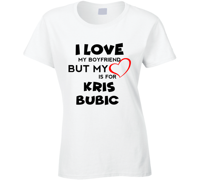 Kris Bubic Kansas City Baseball Fan I Love My Boyfriend Sports T Shirt