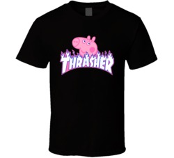 Thrasher Peppa Pig Mashup Parody T Shirt 37169564