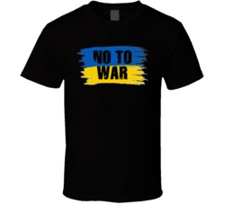 No To War Ukraine Flag Peace T Shirt 39218534