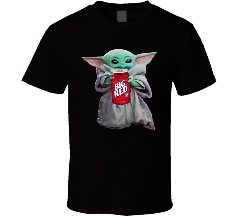 Baby Yoda The Child Mandalorian Big Red Soda Pop Drink T Shirt