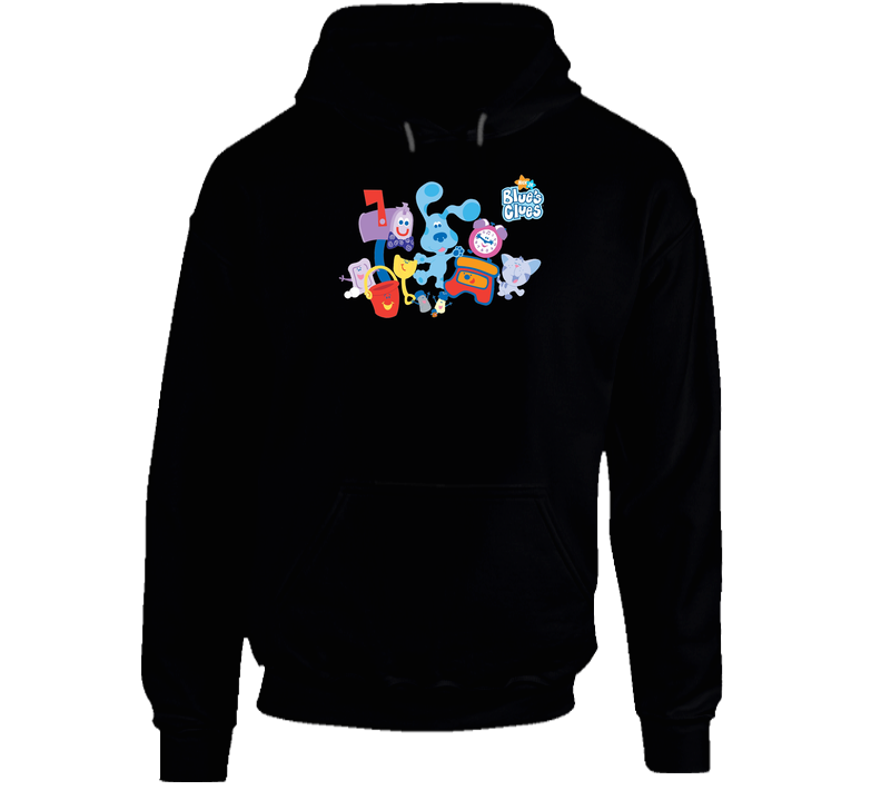 Parties Blues Clues Friends Apparel Black Hooded Sweatshirt Hoodie Parties Blues Clues Friends Apparel Black Hooded Sweatshirt Hoodie