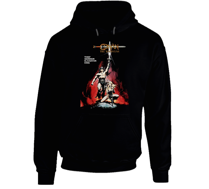 Sdgd Conan The Barbarian Black Hooded Sweatshirt Hoodie Sdgd Conan The Barbarian Black Hooded Sweatshirt Hoodie