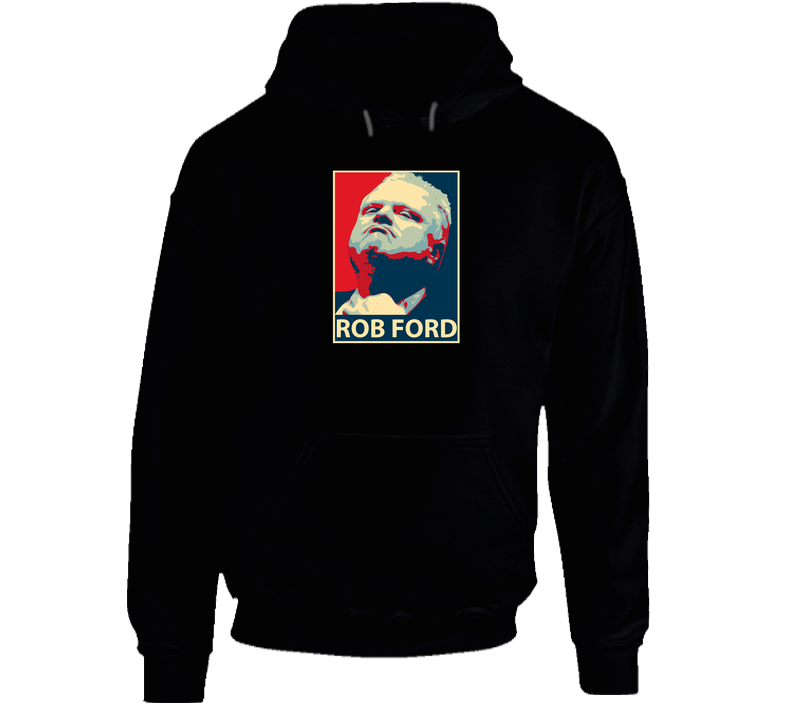 Rob Ford Crack Hope Style Black Hooded Sweatshirt Hoodie Rob Ford Crack Hope Style Black Hooded Sweatshirt Hoodie