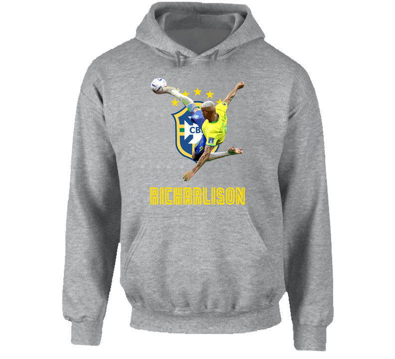 Richarlison Scissor Kick Green Hooded Sweatshirt Hoodie