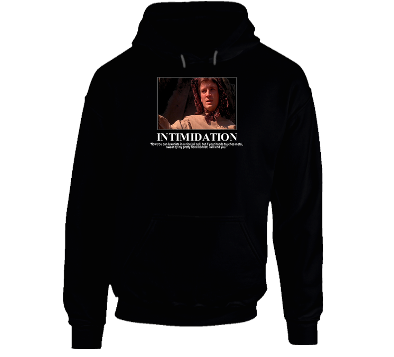 Firefly Captain Malcolm Reynolds Black Hooded Sweatshirt Hoodie Firefly Captain Malcolm Reynolds Black Hooded Sweatshirt Hoodie