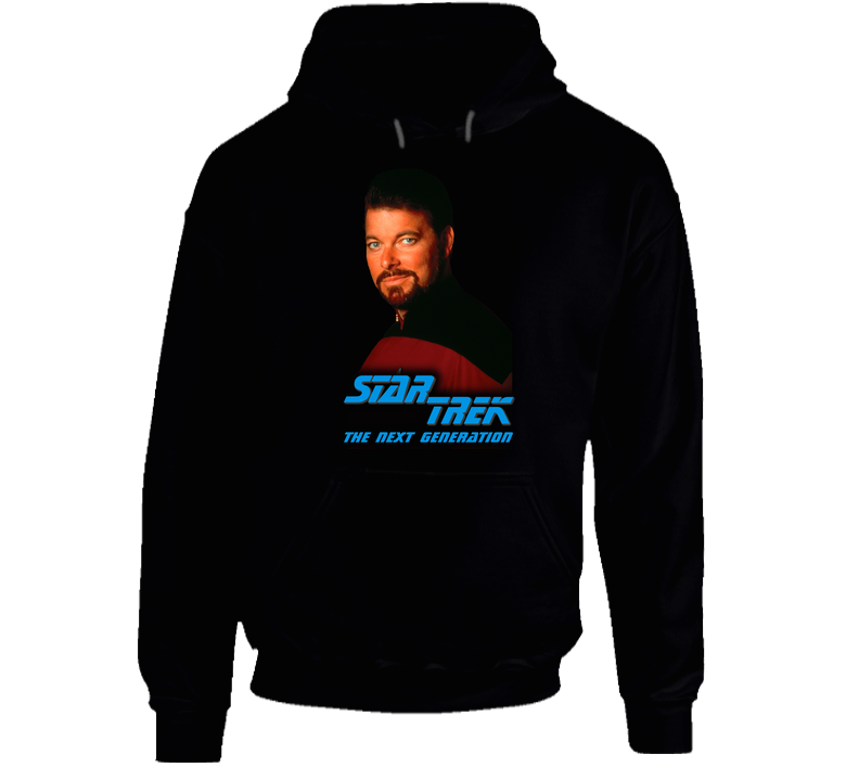 1994 Star Trek Next Generations Commander William Riker hooded sweatshirt Hoodie 1994 Star Trek Next Generations Commander William Riker hooded sweatshirt Hoodie