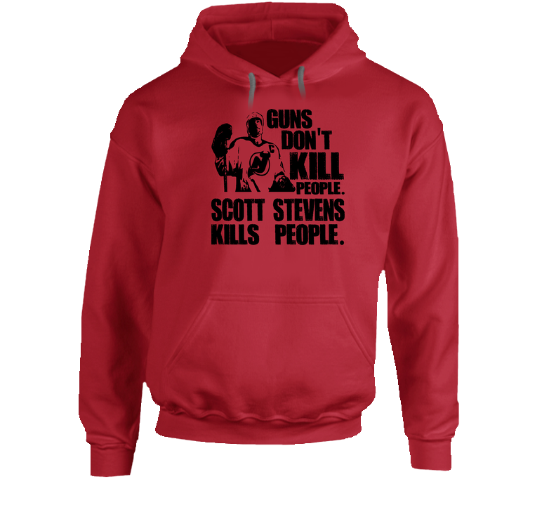Scott Stevens New Jersey Hockey Tough Guy hooded sweatshirt Hoodie