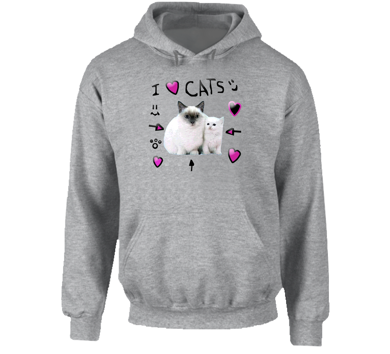I Heart Cats Roblox Avatar Skins hooded sweatshirt Hoodie I Heart Cats Roblox Avatar Skins hooded sweatshirt Hoodie