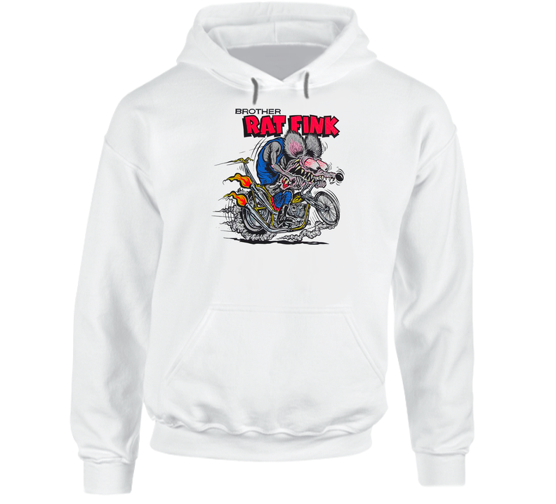 Brother Rat Fink Ed Big Daddy Roth Hooded Sweatshirt Hoodie Brother Rat Fink Ed Big Daddy Roth Hooded Sweatshirt Hoodie