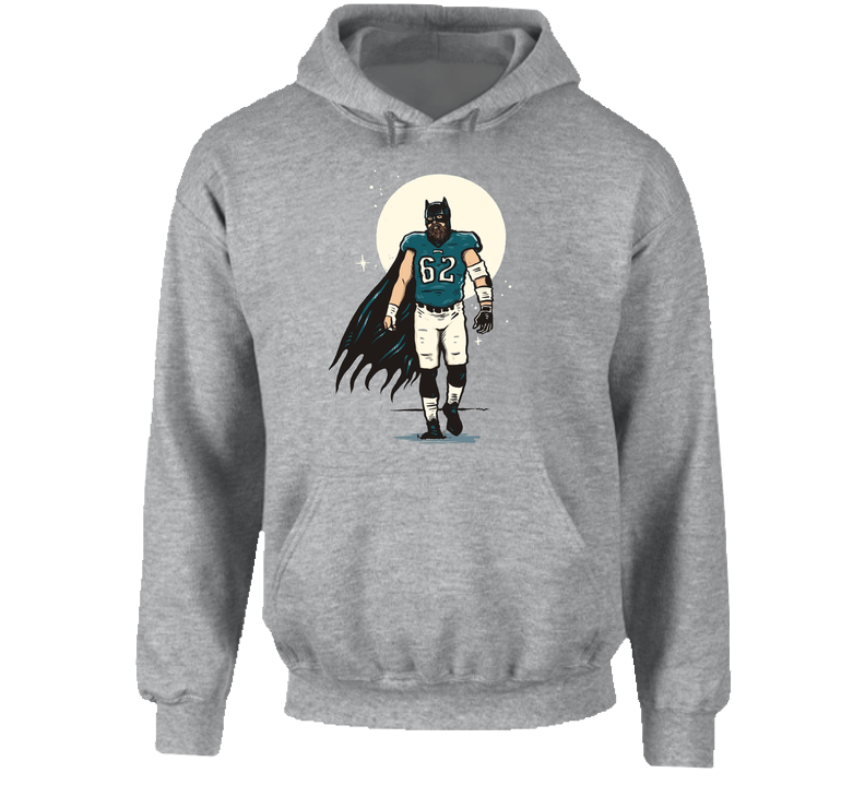 Fat Batman Jason Kelce Cartoon Hooded Sweatshirt Hoodie Fat Batman Jason Kelce Cartoon Hooded Sweatshirt Hoodie