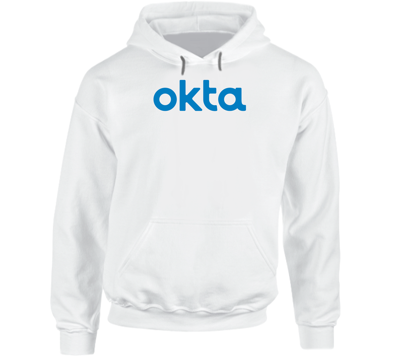 Okta Inc Nasdaq Company Logo Employee Fan Hooded Sweatshirt Hoodie Okta Inc Nasdaq Company Logo Employee Fan Hooded Sweatshirt Hoodie