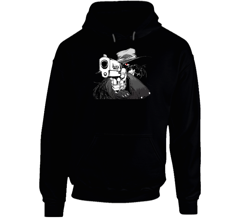 Alucard Hellsing Anime Manga Vampire Goth Hooded Sweatshirt Hoodie