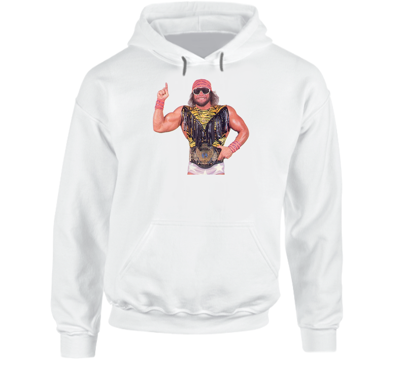 Macho Man Randy Savage Wwf Wrestling Hooded Sweatshirt Hoodie Macho Man Randy Savage Wwf Wrestling Hooded Sweatshirt Hoodie