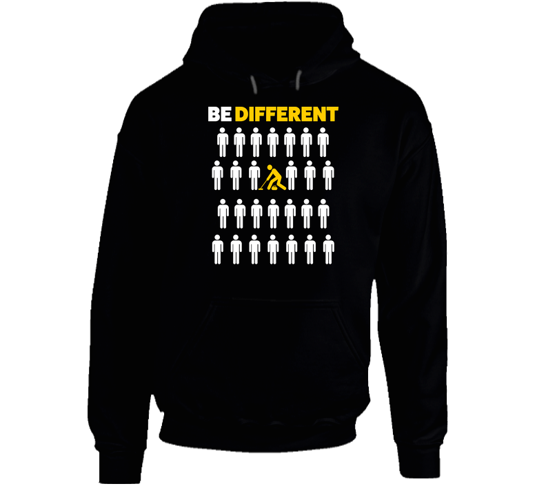 Be Different Curling Sport Hobby Hooded Sweatshirt Hoodie